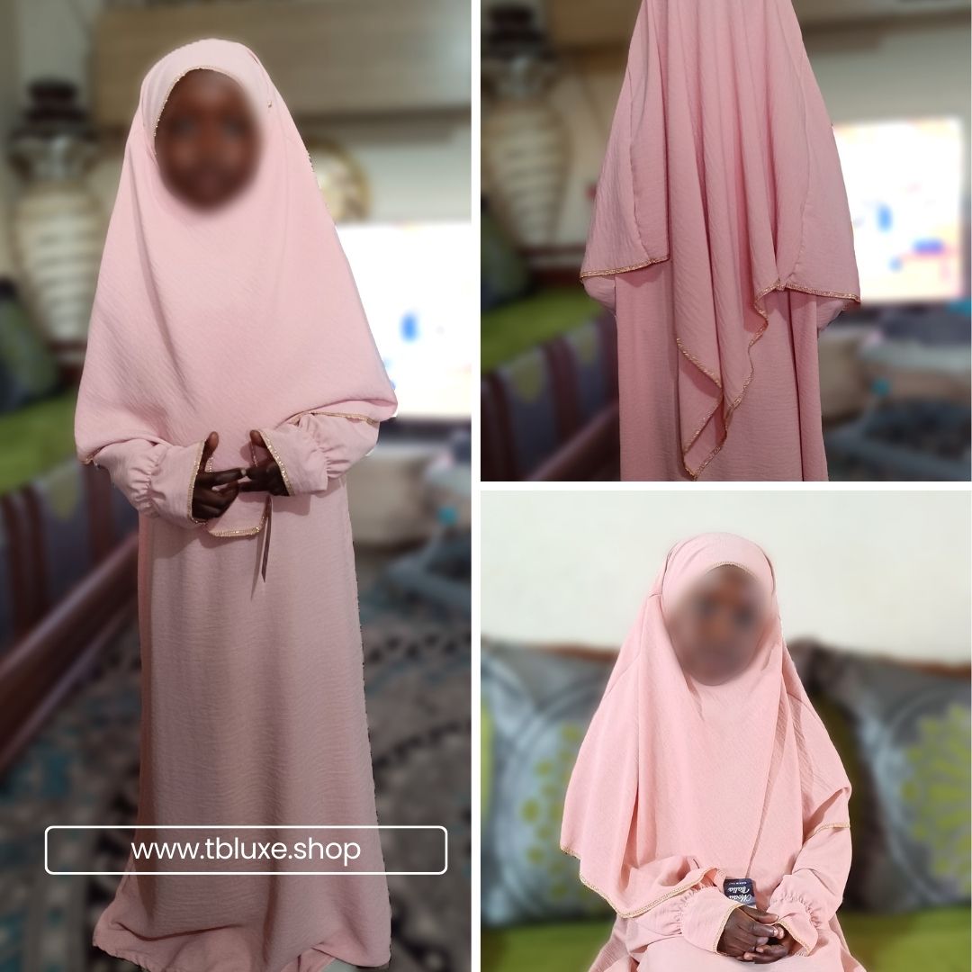 Abaya con khimar niña
