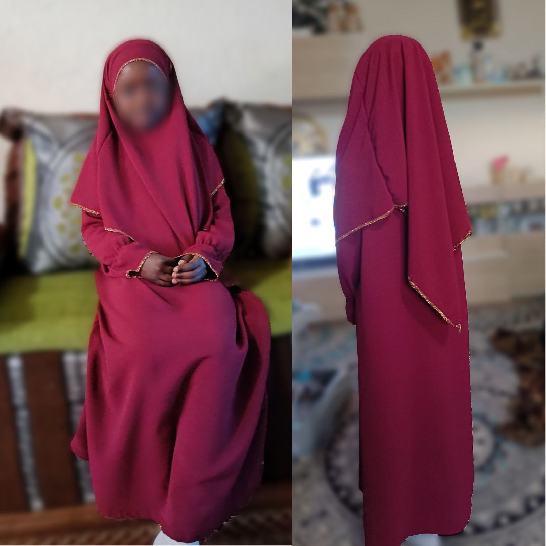 Abaya con khimar niña