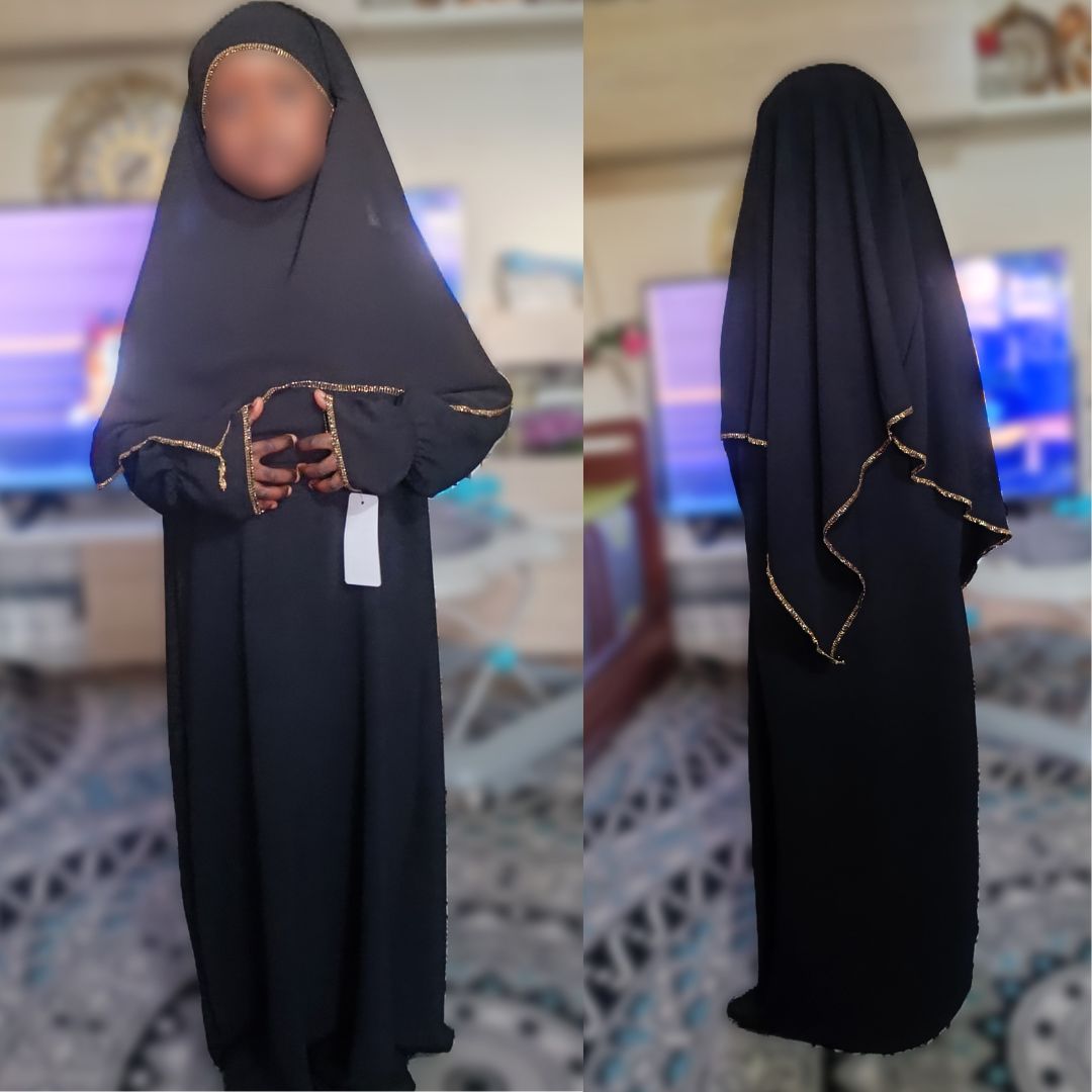 Abaya con khimar niña