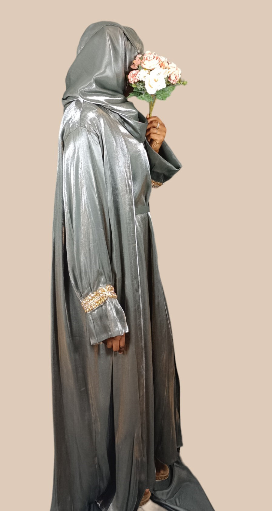 Abaya Jadiya 3 piezas