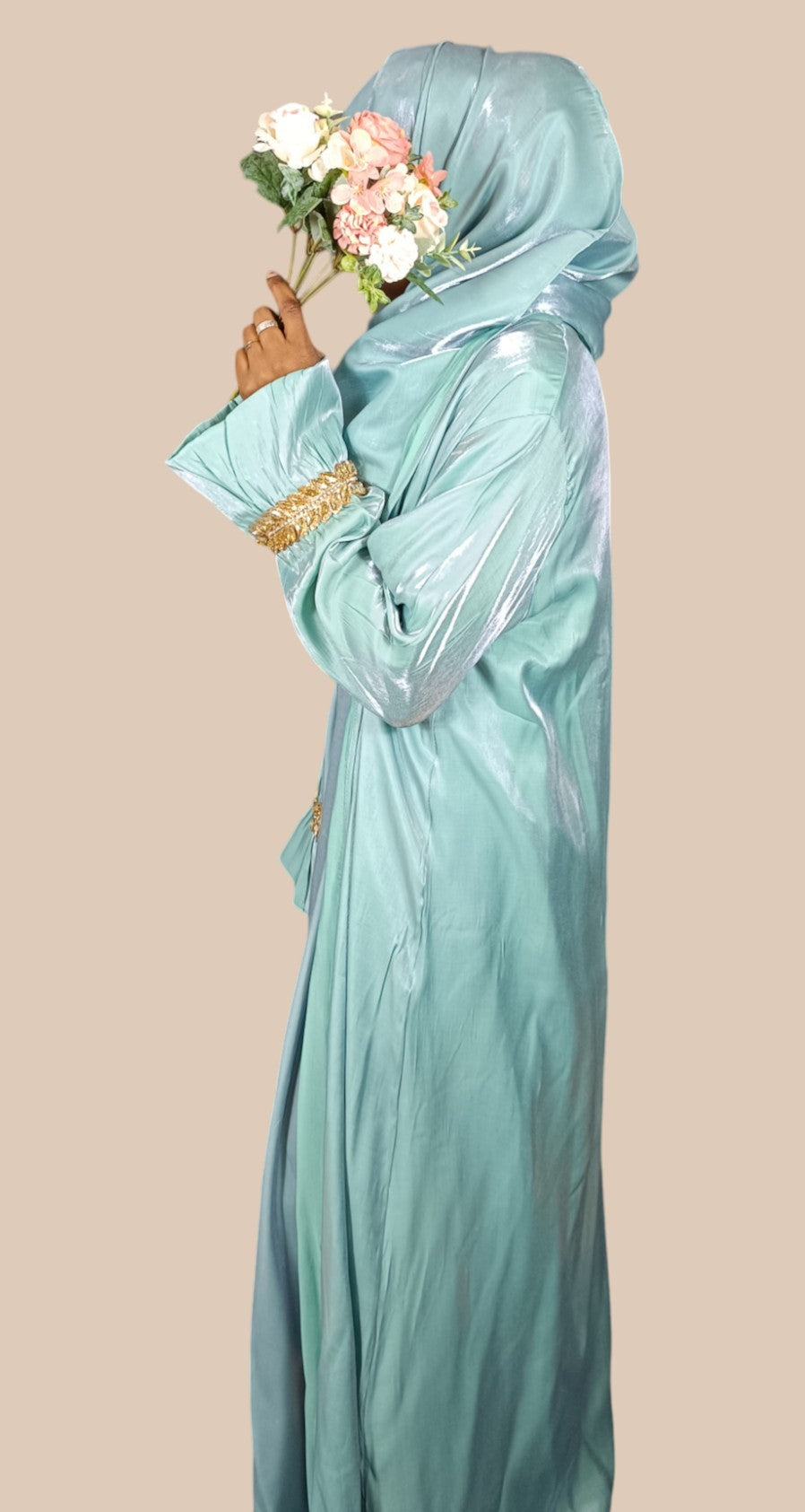 Abaya Jadiya 3 piezas