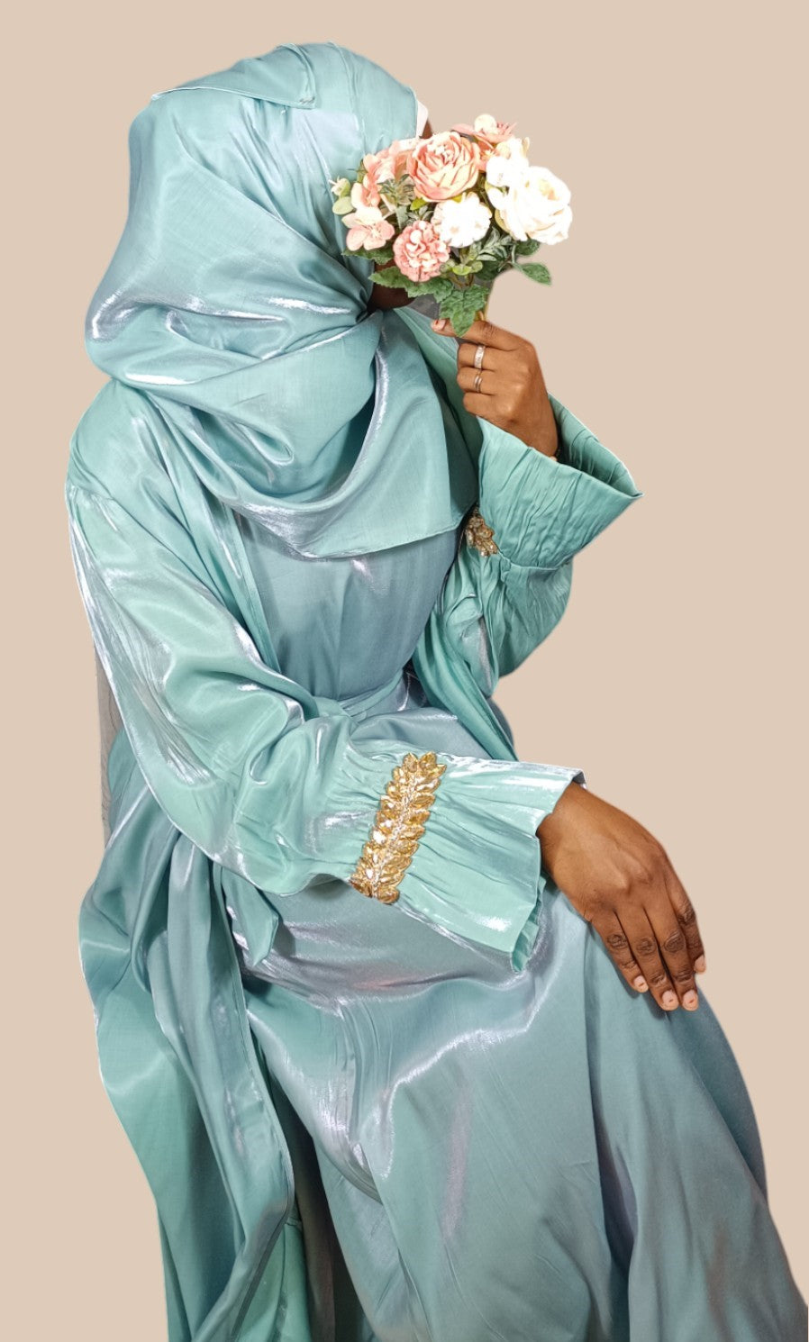 Abaya Jadiya 3 piezas