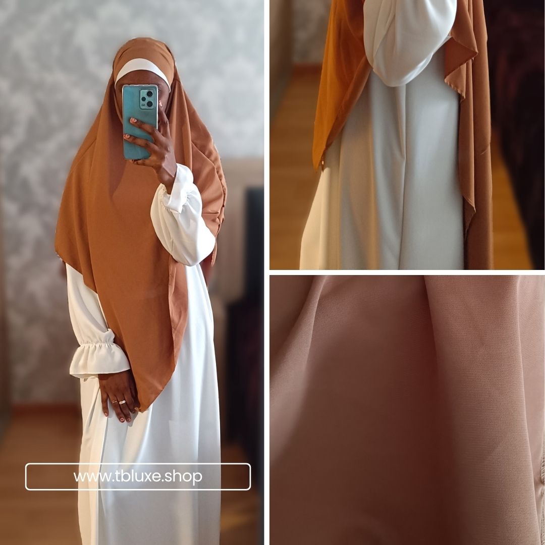 khimar 2 capas seda medina
